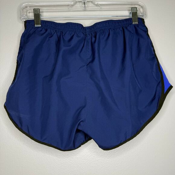 Nike Dri Fit Blue Lined Womens Running Athletic Shorts Size Medium - Picture 2 of 4